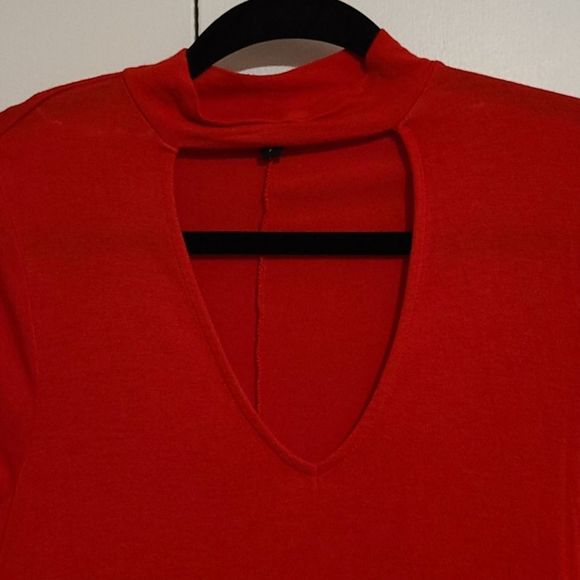 EXPRESS long sleeve keyhole skater‎ dress - Picture 3 of 7